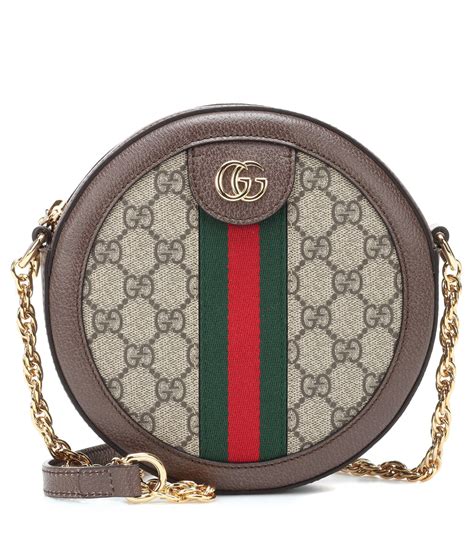 gucci round leather cross body handbag|authentic Gucci crossbody bag unisex.